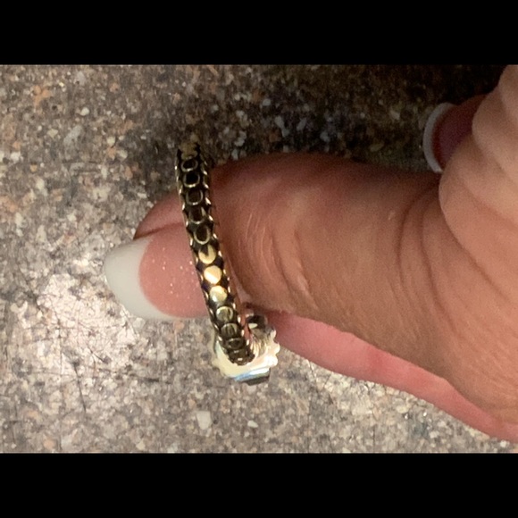 Brand New John Hardy Silver and 18ct Gold Dot earrings - Picture 7 of 14